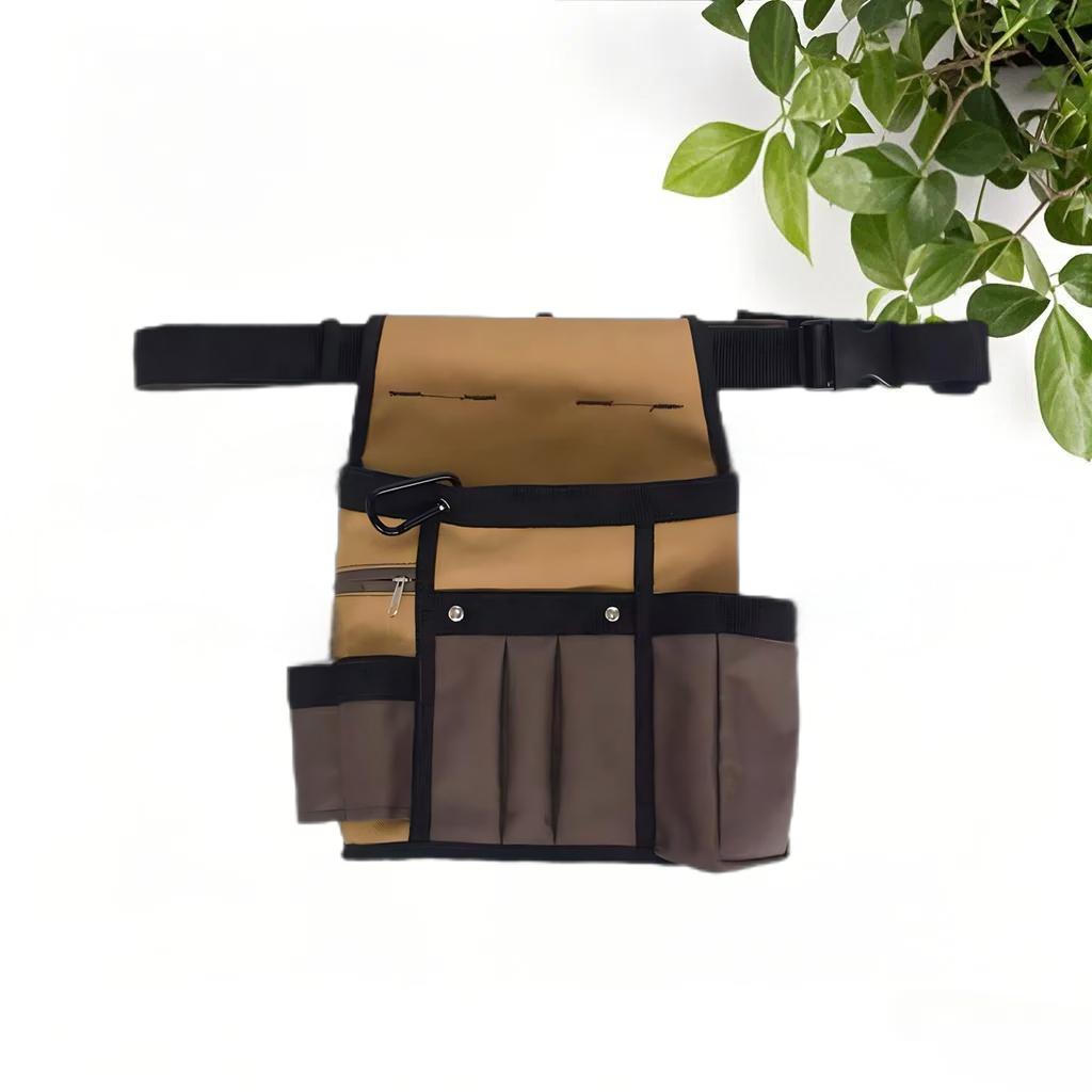 Multifunctional Multi-pocket Khaki Tool Bag