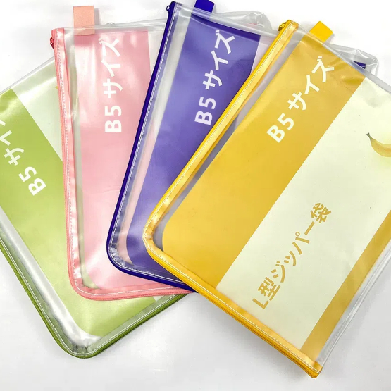 Simple L-zipper bag